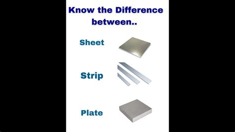 sheet metal vs plate|difference between sheet and strip.